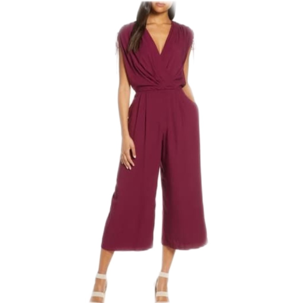 Gal Meets Glam Luella Cropped Leg Jumpsuit